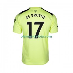 Camisola Manchester City De Bruyne 17 Homem Equipamento Terceiro 2022-2023 Manga Curta